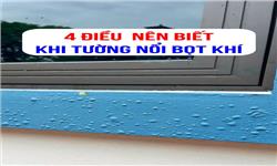 Những nguyên nhân chính gây nổi bọt khí trên tường sau khi sơn nhà 