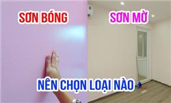 Sơn trần nên chọn sơn mờ hay sơn bóng? Sơn trần nên chọn sơn mờ hay sơn bóng?