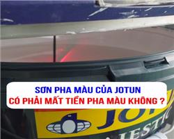 Sơn Jotun pha màu có mất thêm tiền không? đại lý tiết lộ sự thật thế nào?