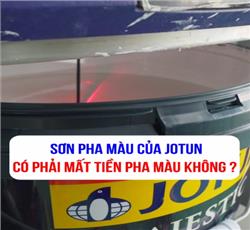 Sơn Jotun pha màu có mất thêm tiền không? đại lý tiết lộ sự thật thế nào?